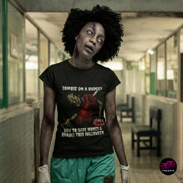 Camiseta Zumbi Engraçado No Halloween Com Orçamento Limitad
