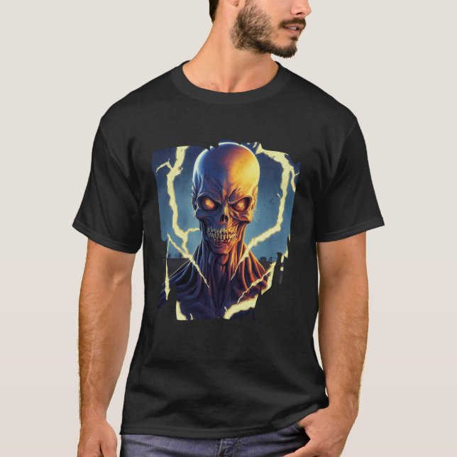 Camiseta Zumbi Halloween Morto Diabo Morte Sangue (Frente)