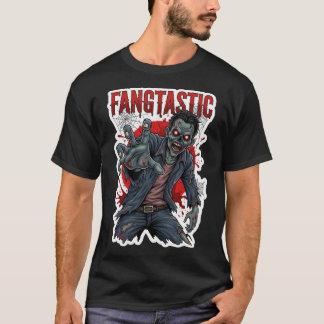 Camiseta Zumbi sinistro estendendo a mão com olhos brilhant
