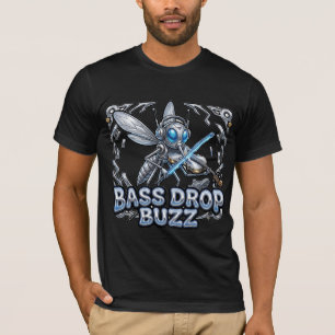 Camiseta Zumbido de Baixo Cibernético Inseto