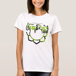 Camiseta zumbido do padme do OM mani
