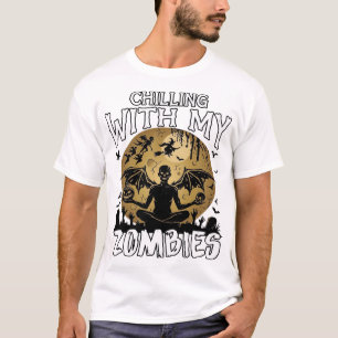 Camiseta Zumbis Assustadores Demônio Alado Dia das Bruxas T