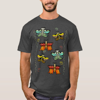 Camiseta Zuni Butterfly Folk Art