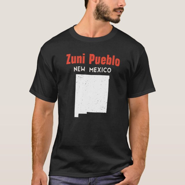 Camiseta Zuni Pueblo USA State America Travel New Mexican N (Frente)