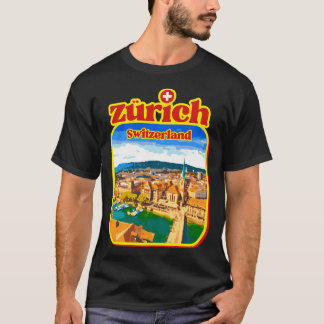 Camiseta Zurich Old Town Zurich Lago Ch Swiss Uetliberg Zur