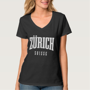 Camiseta Zürich Suiça Suíça Suisse Vintage Souvenir