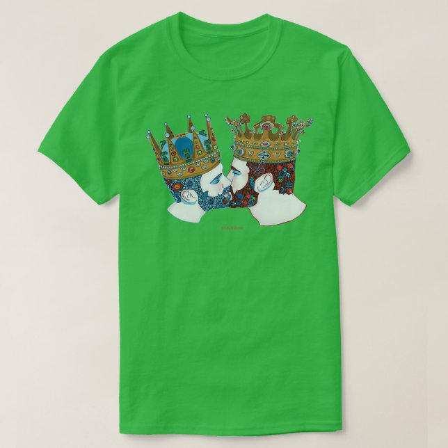 Camiseta zwei Knigreiche (Frente do Design)