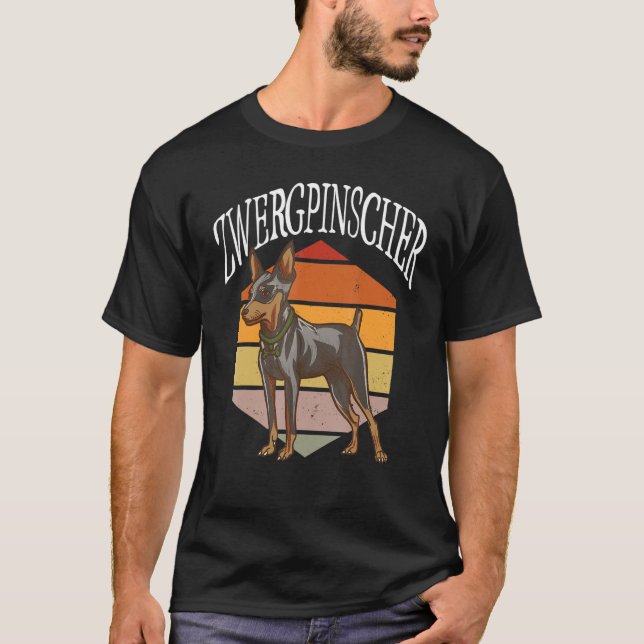 Camiseta Zwergpinscher - Identificação do Cão - Pão do Cão  (Frente)