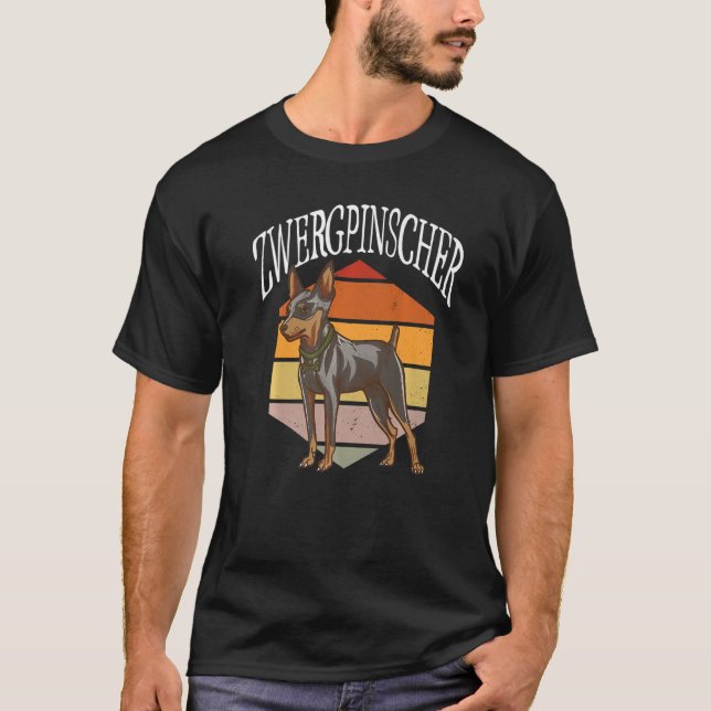 Camiseta Zwergpinscher - Identificação do Cão - Pão do Cão  (Frente)