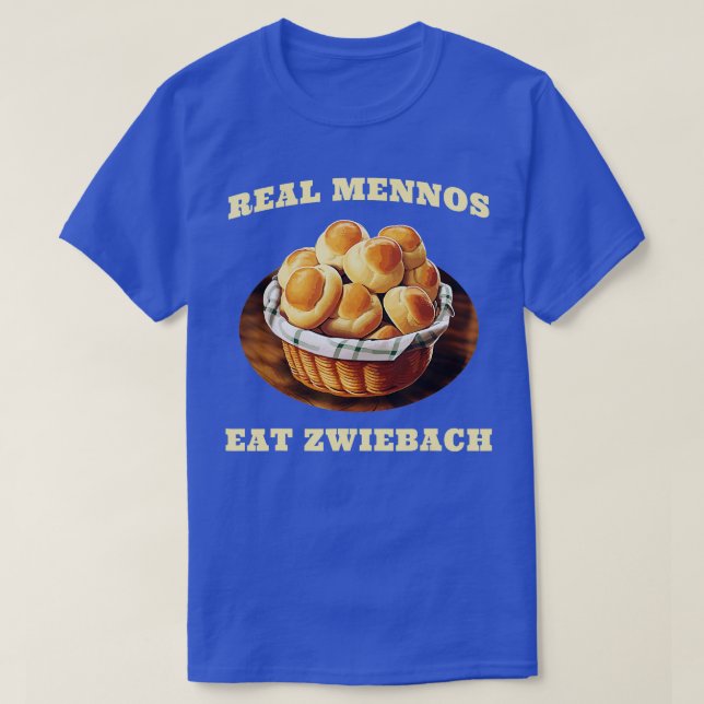Camiseta Zwiebach Mennonite Bun Roll Bread Baking Zwieback (Frente do Design)