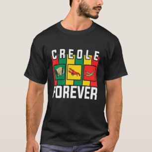 Camiseta Zydeco Creole Forever Fã da Música e Fest do Zydec