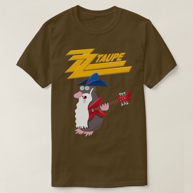 Camiseta ZZ Taupe (Frente do Design)