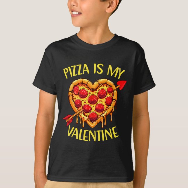 Camiseta Zza Is My Valentine Funny Valentines Day Boys Ki  (Frente)