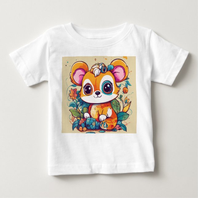Camisetas Adoráveis para Animais - Reproduzíveis e (Frente)