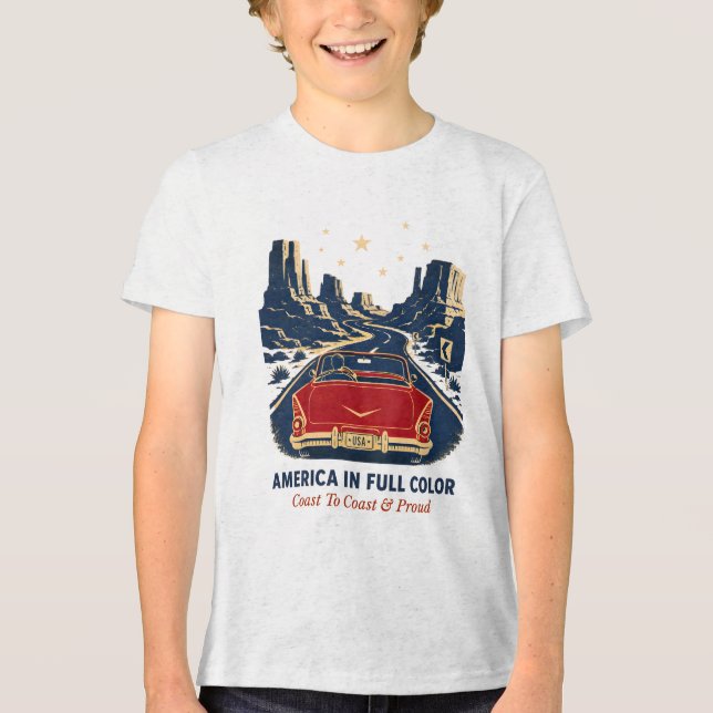 Camisetas America em Cores Vibrantes (Frente)