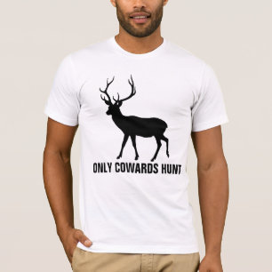Camisetas ANTI-CAÇA, APENAS COVARDE CAÇAM
