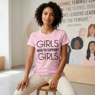 Camisetas As Meninas Precisam Apoiar As Meninas