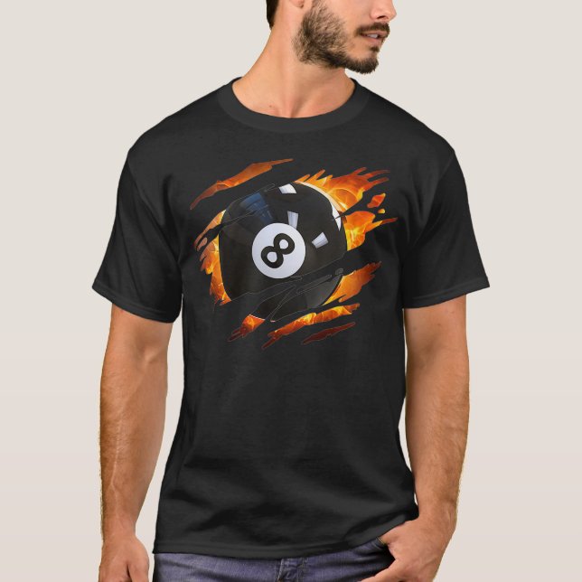 Camisetas Billiards Camisetas Piscina 8 (Frente)