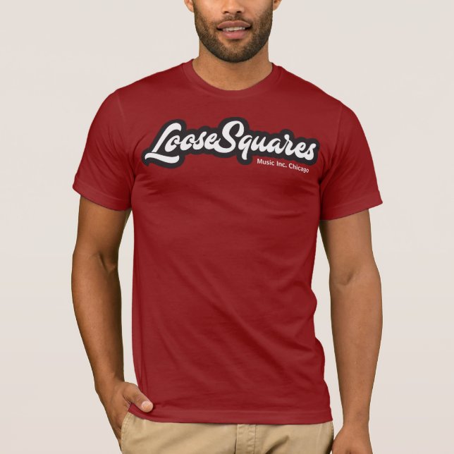 camisetas brancas do logotipo dos looseSquares (Frente)