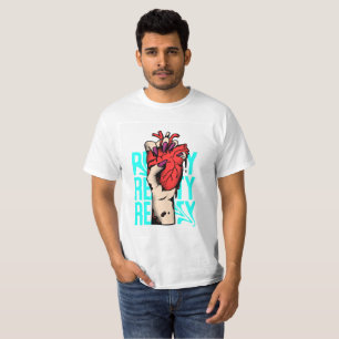 Camisetas Brancas Manga Longa com Design 3D de Cor