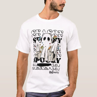 Camisetas brancas modernas do Halloween