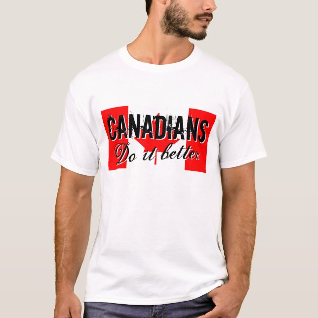 Camisetas canadenses fazem melhor (Frente)