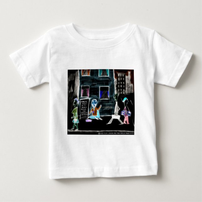 Camisetas Cartoon do Times de Londres (Frente)