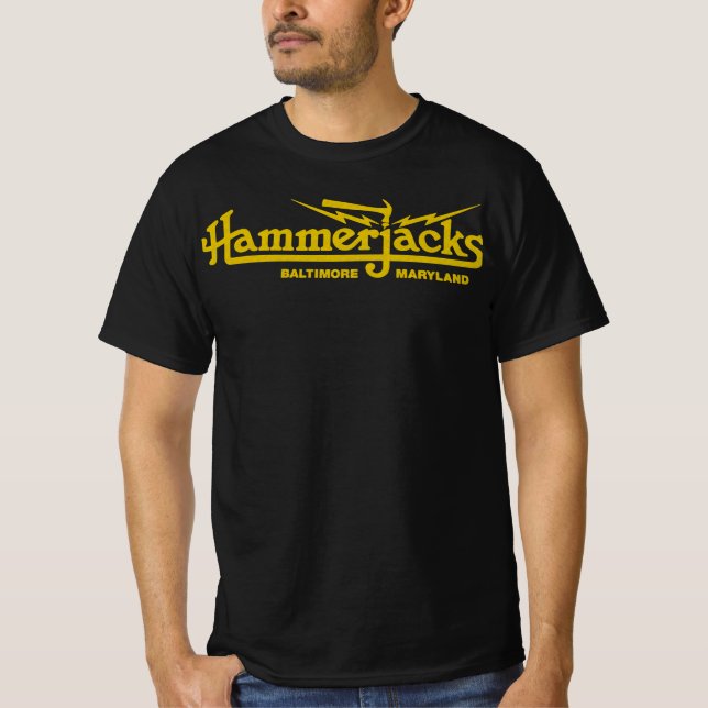 Camisetas clássicas de hammerjacks aflitos para ho (Frente)