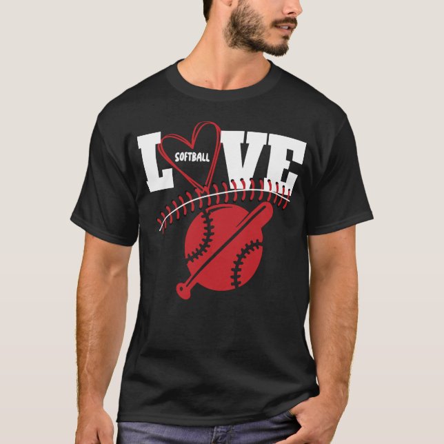 Camisetas com Frases Gráficas de Softbol para Adol (Frente)