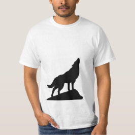 Camisetas com imagens de uivação de lobo