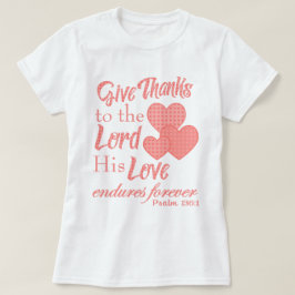 Camisetas com versículos bíblicos de agradecimento