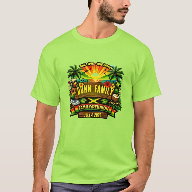 camisetas combinando vibe jamaicana (Frente)