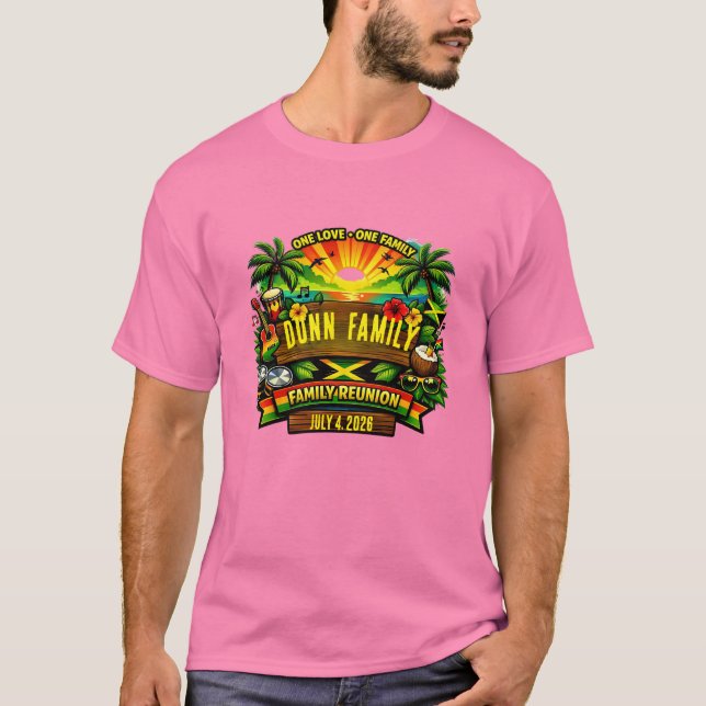 camisetas combinando vibe jamaicana (Frente)