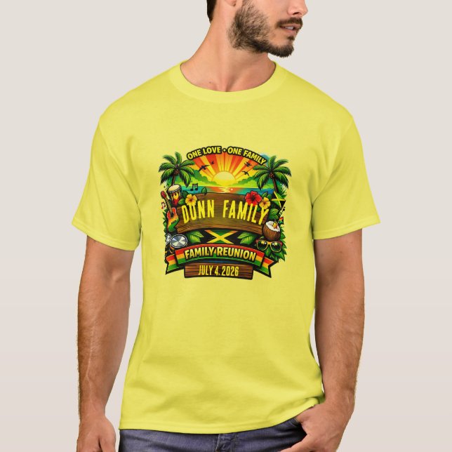 camisetas combinando vibe jamaicana (Frente)