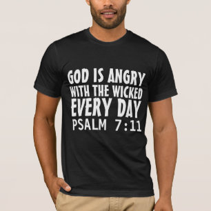 CAMISETAS CRISTÃOS 'DEUS ESTÁ ZANGADO COM T-Shir