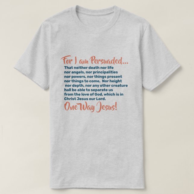 Camisetas Cristãos Nada Pode Nos Manter Para Os De (Frente do Design)