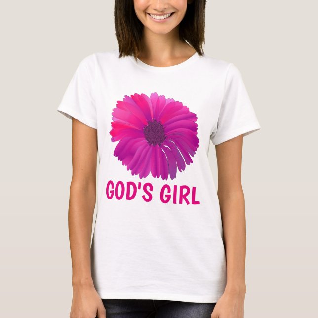 Camisetas Cristãs de DEUS para senhoras (Frente)