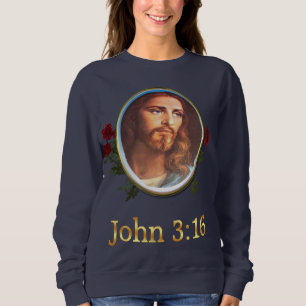 Camisetas cristãs de mulheres John 3:16