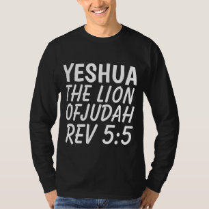 Camisetas cristãs dos t-shirt de YESHUA, LEÃO