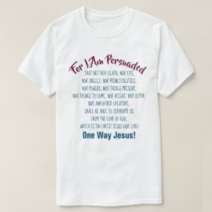 Camisetas Cristãs Nada Pode Nos Impedir Do Amor De