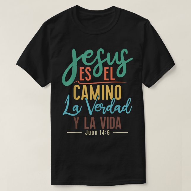 Camisetas Cristianas en espanol Con Frases Biblia (Frente do Design)