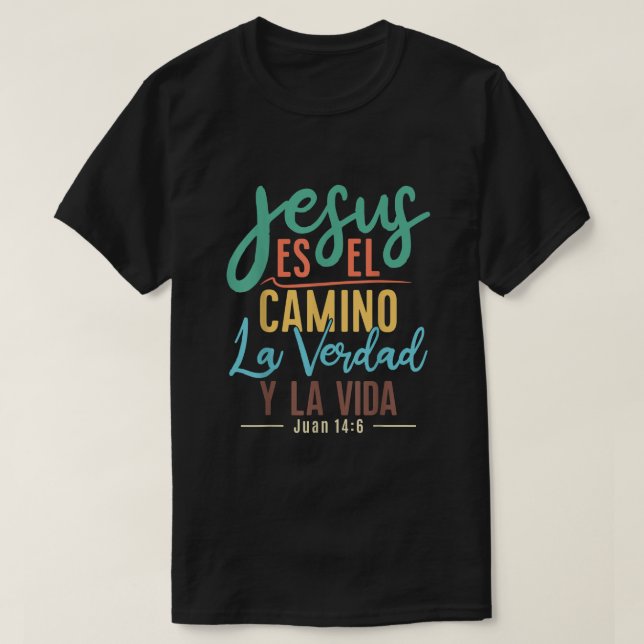 Camisetas Cristianas en espanol Con Frases Biblia (Frente do Design)
