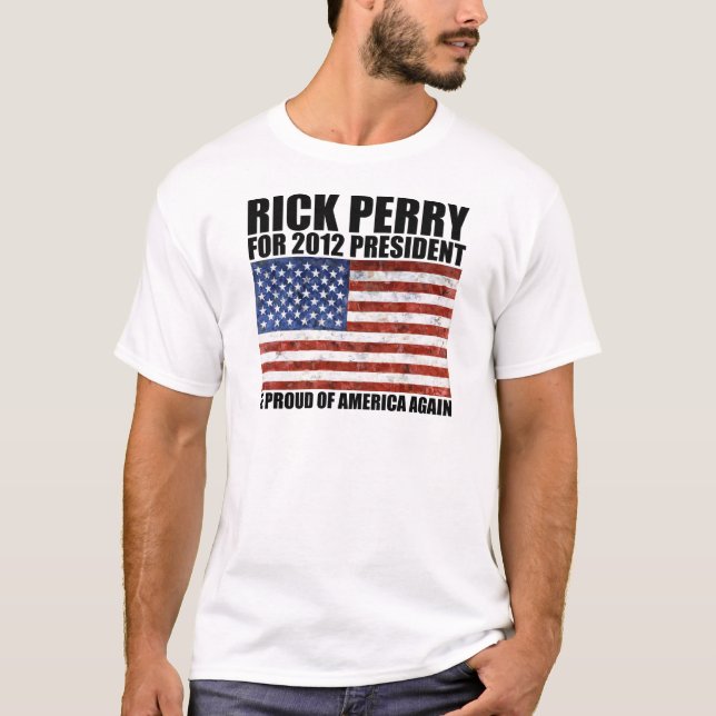 Camisetas da camisa dos t-shirt de Rick Perry (Frente)