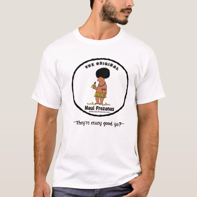 Camisetas da cor dos homens de Maui Frozana (Frente)