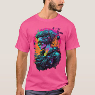 Camisetas da Cyberpunk Girl