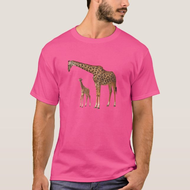 Camisetas da Girafa Africana (Frente)