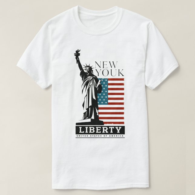 Camisetas da LIBERTY New Yourk (Frente do Design)