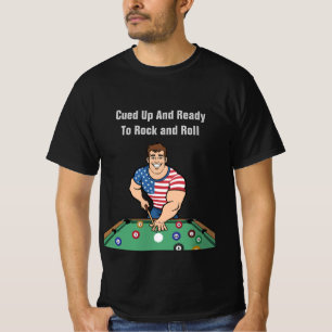 Camisetas da Liga da Equipe do Tema de Bilhar