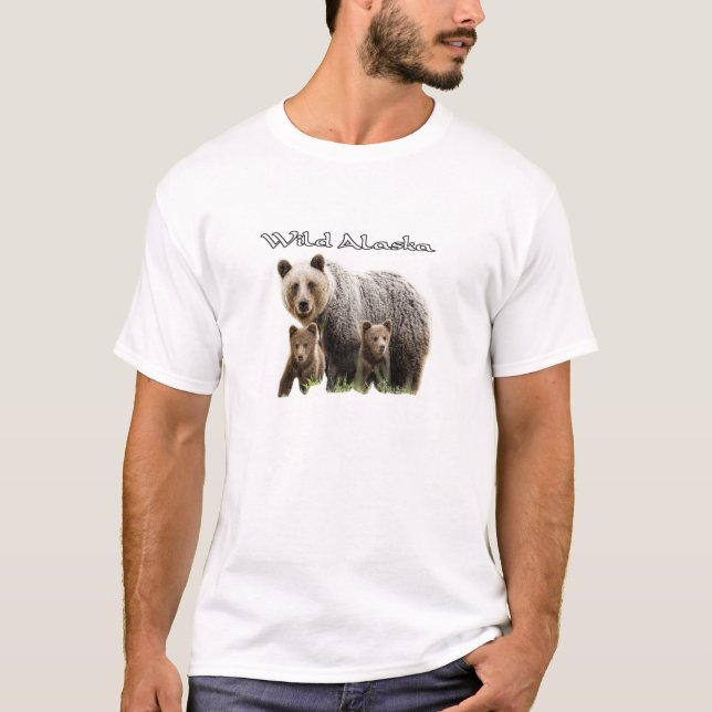 Camisetas da Vida Selvagem do Alasca (Frente)