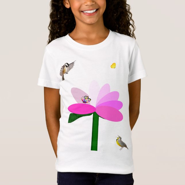 Camisetas das garotas da Springtime Friends (Frente)